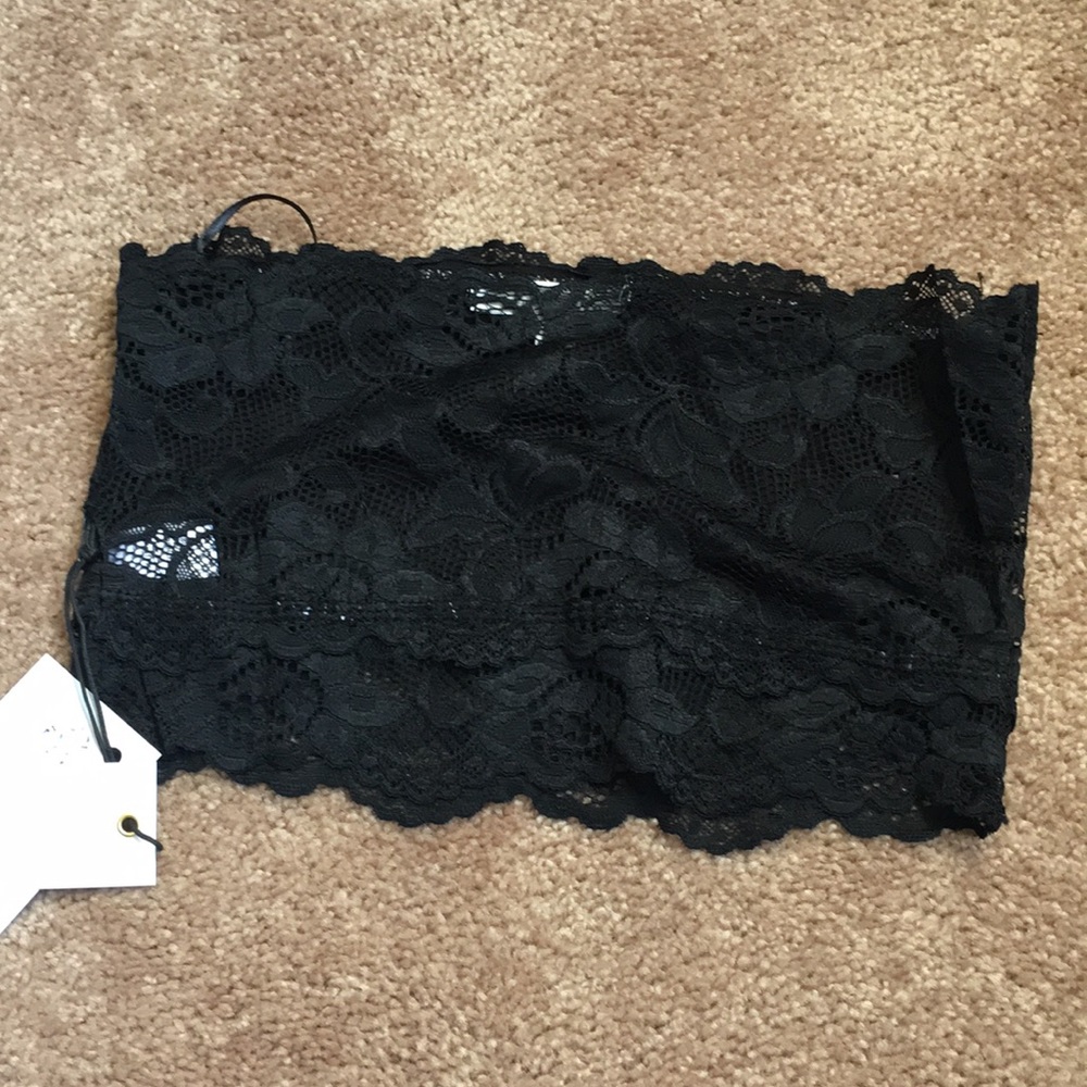 ✨Lace Bandeau Bra - Black - Picture 3 of 3